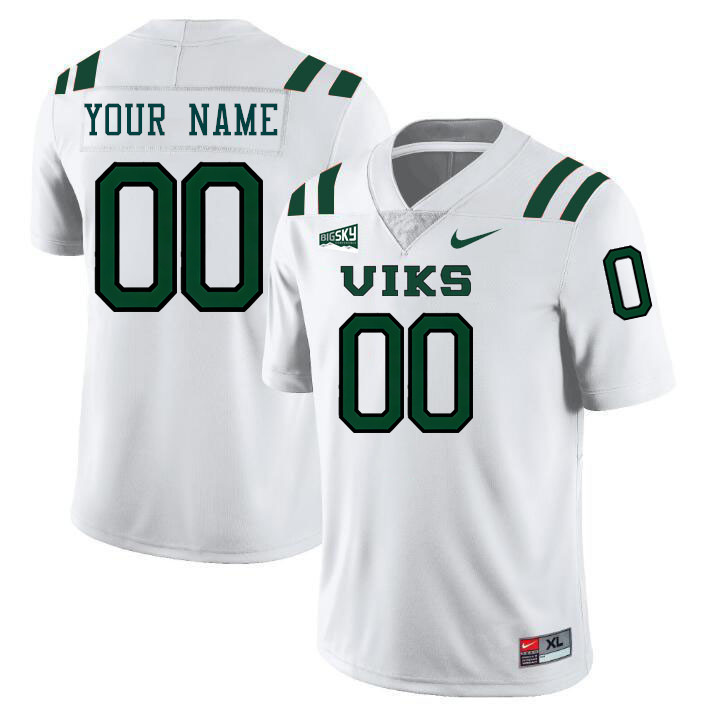 Custom Portland State Vikings Name And Number College Football Jerseys,Uniforms-White